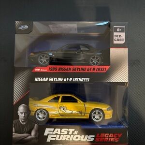 Fast & Furious Legacy Series Die-Cast Cars - Black and Yellow